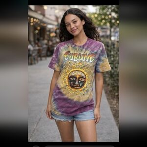 #1585 Sublime Concert Spiral  Tie-Dye Graphic T-Shirt Sz.S Grunge